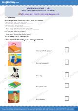 Đề thi học kì 1 Tiếng Anh 3 iLearn Smart Start - Đề số 3